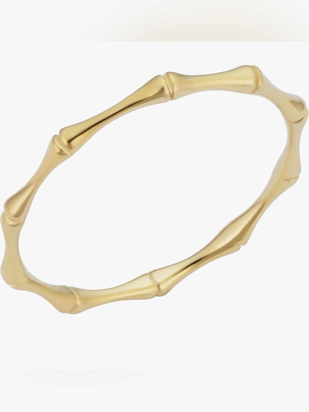 14k Gold Bamboo Minimalist Stacker Ring | Fine Jewelry | Stylist Curated
